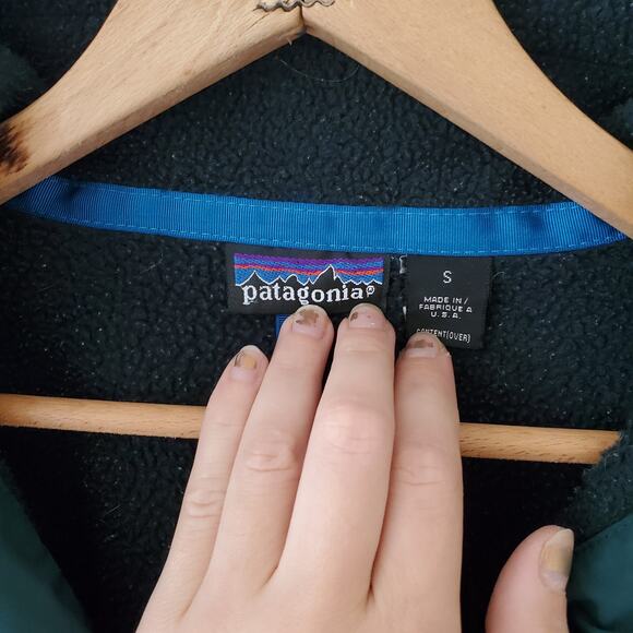 Vintage Patagonia Synchilla Green Fleece Jacket - Picture 3 of 8
